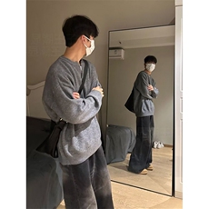 潮流慵懒日系时尚气质原宿新款简约流行长袖毛衣文艺MY303，男装针织衫/毛衣，星座1116A（原606A-3）