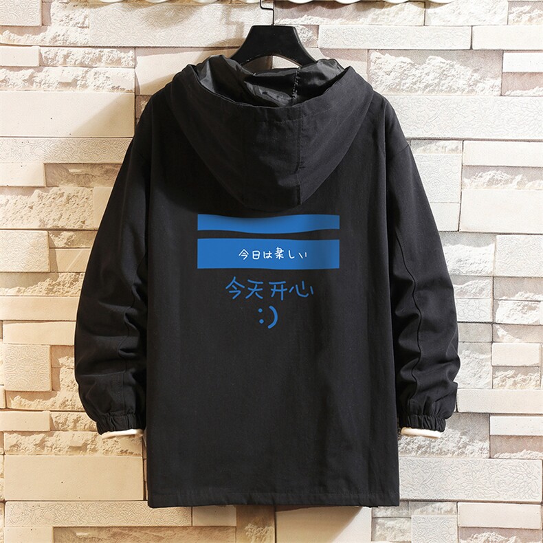 JK41033-P85加棉款-P115纯棉连帽夹克男士大码工装夹克男砖墙,男装夹克,电商A040A