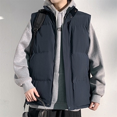 大码加厚保暖坎肩棉马甲男港风百搭休闲棉衣外套M2918特P30控58，男装棉衣，电商A001