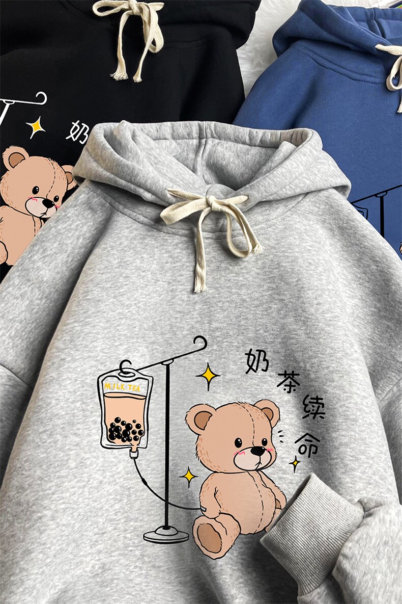 WY2194-P35加绒款-P40纯棉连帽卫衣男大码运动帽衫宽松薄,男装卫衣,电商A040