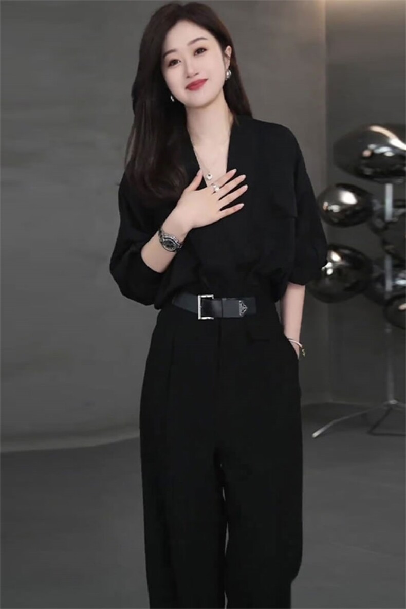 2432今年流行穿2025春季新款气场强大女装酷飒拽姐欧货高级套装潮,女装套装/套裙,韩蔻秀