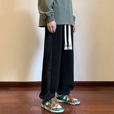 春秋华夫格拼接编织绳卫裤现货XZ604-KP76-P55控68，男装休闲裤，星座604
