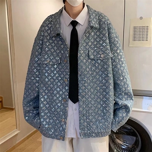 美式复古小香风外套男春秋高级感炸街男装轻奢冷淡风JT91P85图片
