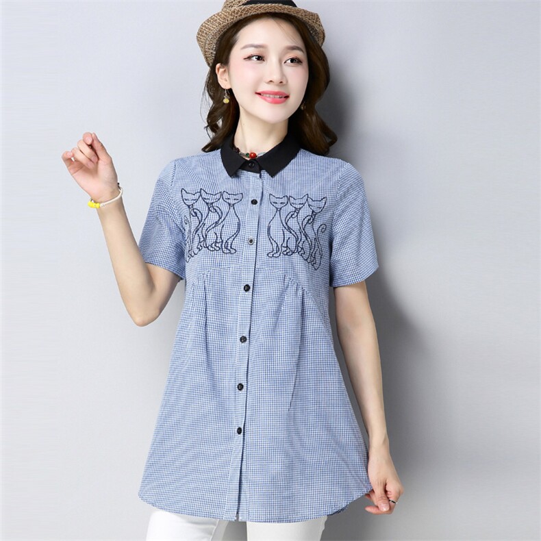 衬衫甜美纯色韩版唯美可爱时尚清新简约2021年夏季,女装衬衫,丽影随形