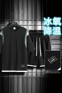 夏季运动套装网格挂拍休闲百搭时尚短套装CK2410+TC3157-P54控89图片