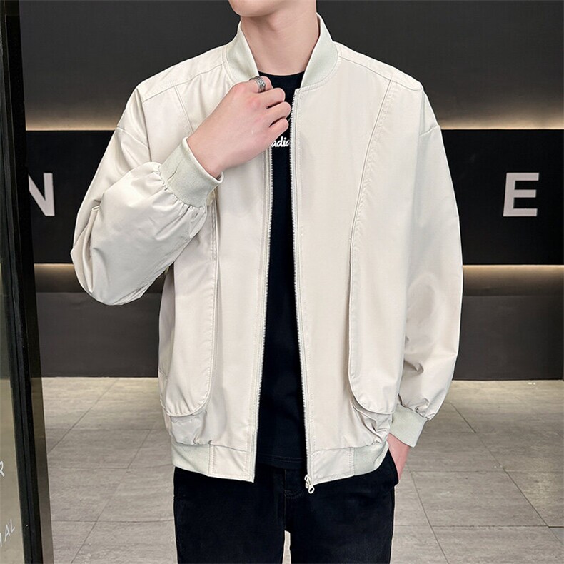 户外夹克男棒球领纯色上衣冲锋衣外套DSA157B-JK7869-P70图片
