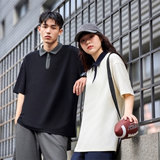 40支双纱珠地240克8色S-3XL65%棉35聚酯纤维男女款T恤衬衫，男装T恤，星座301D-4(原星座1004-4）