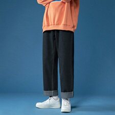牛仔裤男宽松直筒2021新款秋冬潮流韩版牛仔长裤K601P50控68，男装牛仔裤，电商A102B