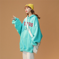 中性风23新款秋冬时尚百搭宽松字母印花套头连帽卫衣W254P35控58，男装卫衣，A247A
