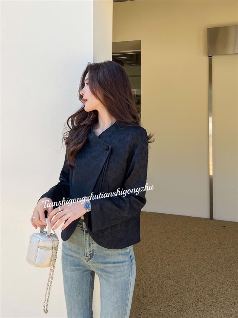 提花新囯风盘扣外套史，其它，天使公主