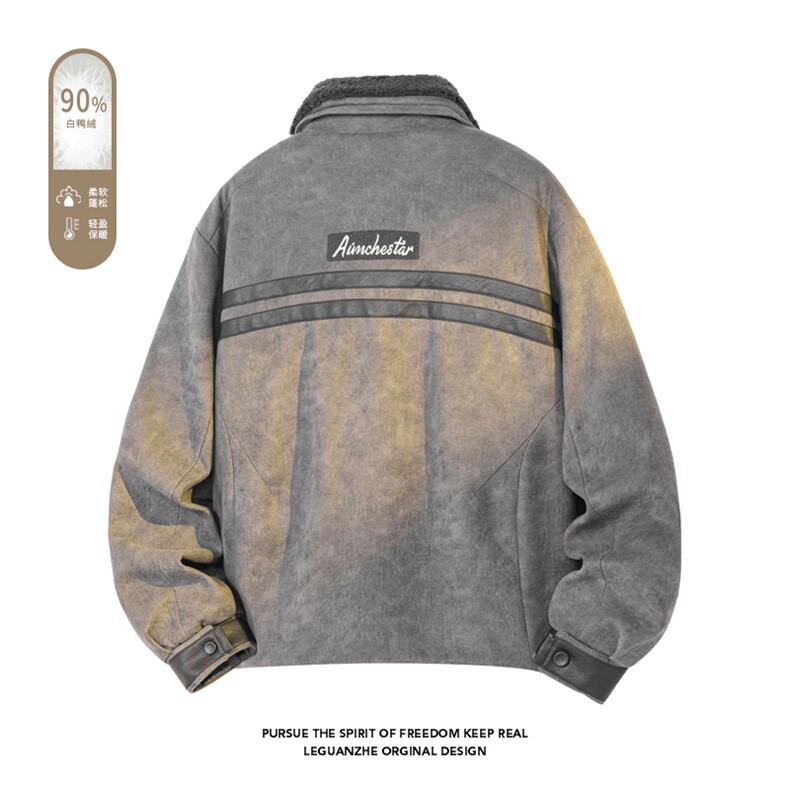 2025冬季新款港风白底大码90%白鸭绒羽绒服M-3XLG9901-特P259,男装羽绒服,电商A022