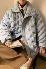 定制面料棉衣男港风半高领棉服男外套男8707P125控168，男装棉衣，星座226-1