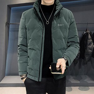 2130冬季立领轻薄羽绒服外套中青年店主风羽绒衣保暖御寒男大码潮，男装羽绒服，星座115A(原星座507）