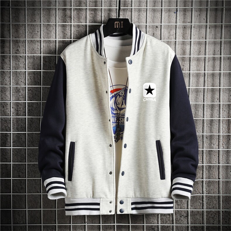 2025秋季新款棒球服外套夹克日系大码卫衣XZ102A-4-Q8932-P55,男装夹克,星座211-2