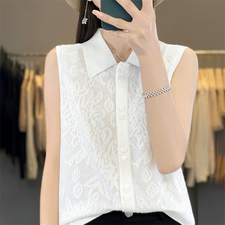 2025年夏季不连帽无袖休闲时尚百搭短袖，女装T恤，森墨