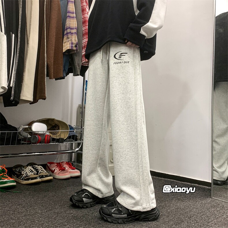 XZ616 秋季新款印花卫裤折皱设计感休闲裤 TY970 M-5XL P45控图片