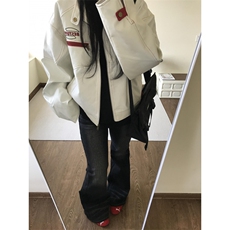 【有货】美式复古机车皮衣外套男高级感立领夹克W195CC-特P72，男装夹克，星座1007（原301D）