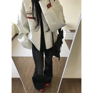 【有货】美式复古机车皮衣外套男高级感立领夹克W195CC-特P72图片