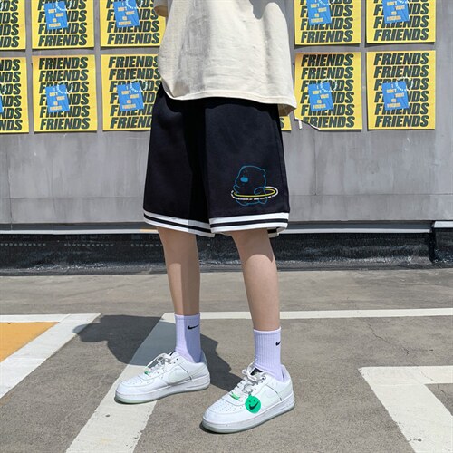 ！2023夏季新款男士冰丝短裤宽松直筒五分裤DK506图片