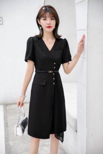 现货供应：韩版修身连衣裙M一XXL，女装连衣裙，拉思维加丝