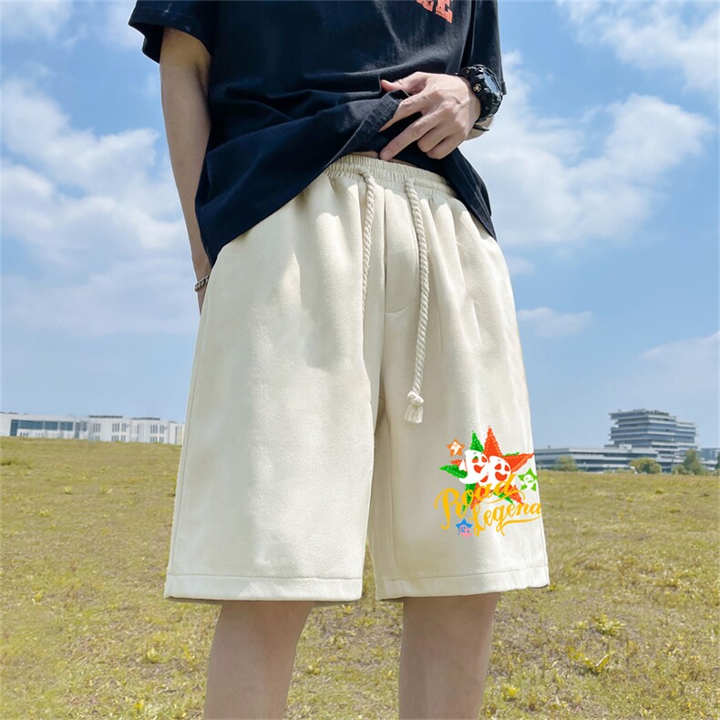 重磅夏季麂皮绒休闲短裤休闲五分裤JDK474-特p25控48,男装牛仔裤,电商B370