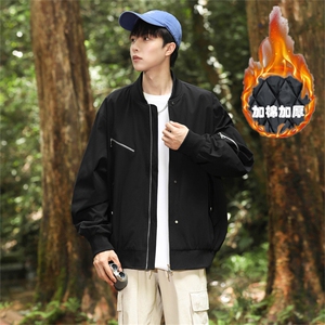 加棉加厚棒球领夹克现货高品质大码工装休闲棉衣棉袄MY3388图片