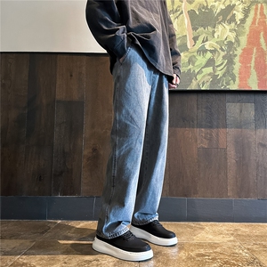 K1220-p30-控59 oversize cleanfit黄泥牛仔裤直筒裤老爹裤长裤图片