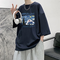 冰丝七分袖t恤男大码五分袖男短袖男中袖Q11391-P30，男装T恤，电商A040