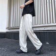 夏季美式垂感直筒休闲裤2024新款潮牌宽松工装裤男现货K8000-P35，男装休闲裤，星座512-3