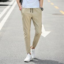 秋季九分裤男修身小脚运动裤男士休闲裤韩版潮流百搭裤子，男装休闲裤，星座509