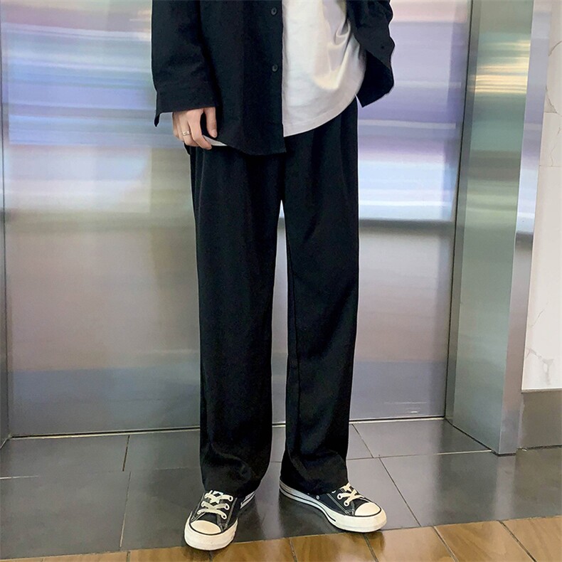 早秋宽松直筒休闲裤拖地西裤XZ707-KZ919-45,男装西裤,星座707
