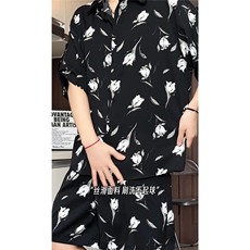 短袖衬衫男+短裤男潮流休闲套装男M-5XL大码TZ78712P50控98模特图，男装牛仔裤，星座226-1