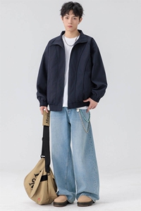 新款硬汉风户外夹克男立领纯色上衣冲锋衣外套A157B-JK7866-P70图片