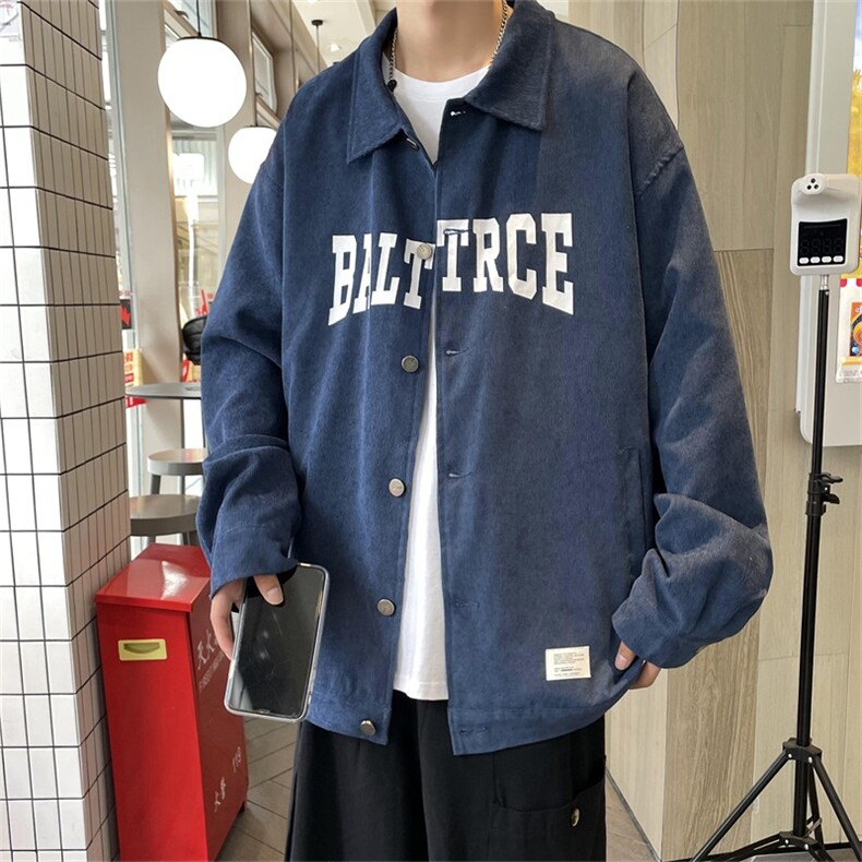 现货春秋季百搭休闲宽松灯芯绒夹克男士JK155-P60,男装夹克,星座1204