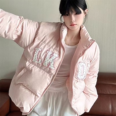 秋冬新款加厚棉服情侣2025日系百搭休闲女装甜美美式外套夹克，男装夹克，星座1210-1