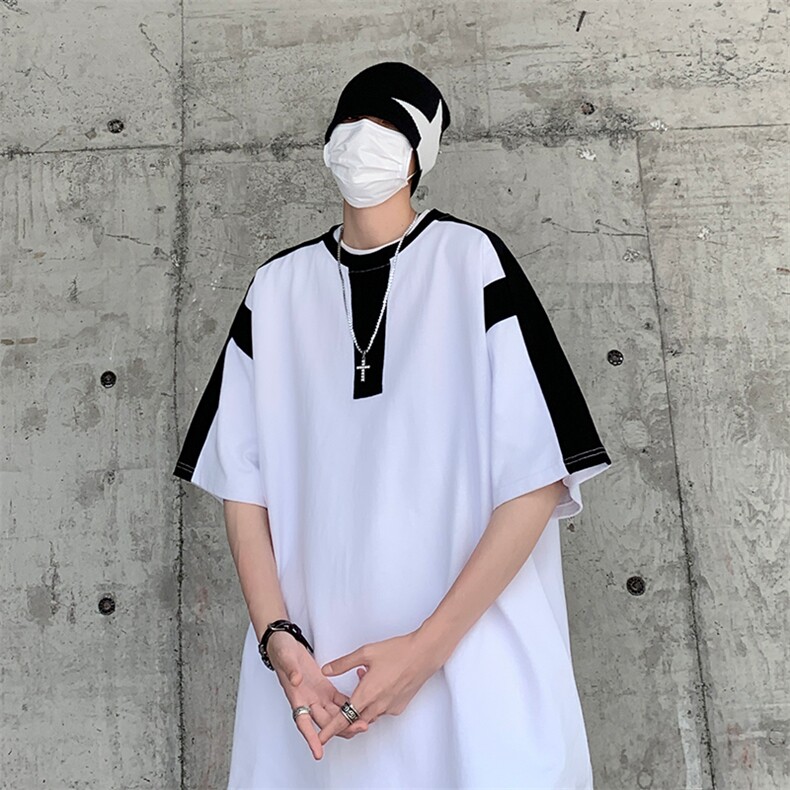 B239-1260-P38夏季圆领重磅短袖T恤男撞色体恤上衣半袖，男装T恤，星座514-2(原B239)