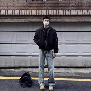 JK711-尺码M-3XL-P45现货!美式飞行员夹克工装外套高短款棒球服图片