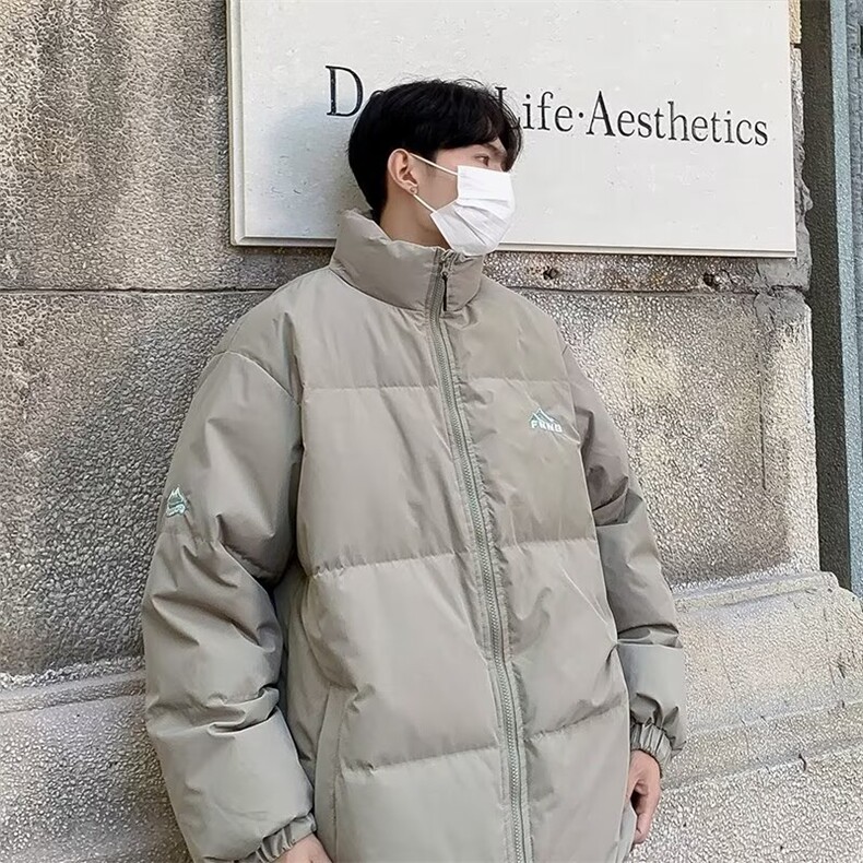 美式立领棉服男冬季新款韩版潮流棉衣外套宽松ins潮面包服 M113图片