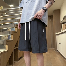 港风工装休闲裤高街五分裤宽松沙滩裤直通短裤DK236P28，男装休闲裤，星座1204-3