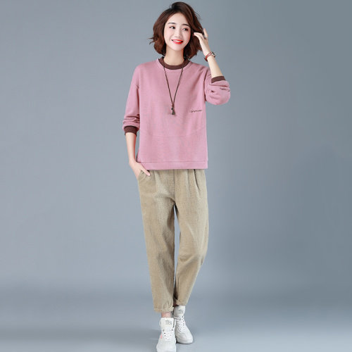 2021年秋季新款卫衣套装女休闲气质减龄时尚两件套装裤子百搭潮,女装套装/套裙,简韵佳