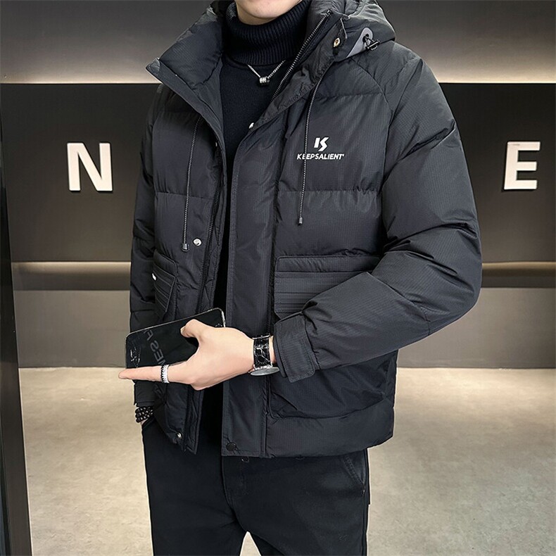 2025新款连帽羽绒服男士冬季外套B240-YR9803-P185，男装羽绒服，电商B240