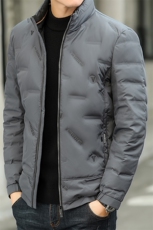 御寒男士羽绒服冬季新款商务休闲立领上衣中年爸爸装保暖加厚外套，男装羽绒服，电商B212（原钱塘6029）