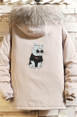 MM48044-P130冬季大毛领衣男士大码加厚袄男服砖墙挂拍，男装棉衣，电商A040A