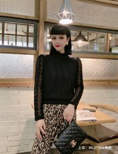 2021年冬季加厚修身显瘦气质蕾丝打底衫 大量供应，其它，婉伦