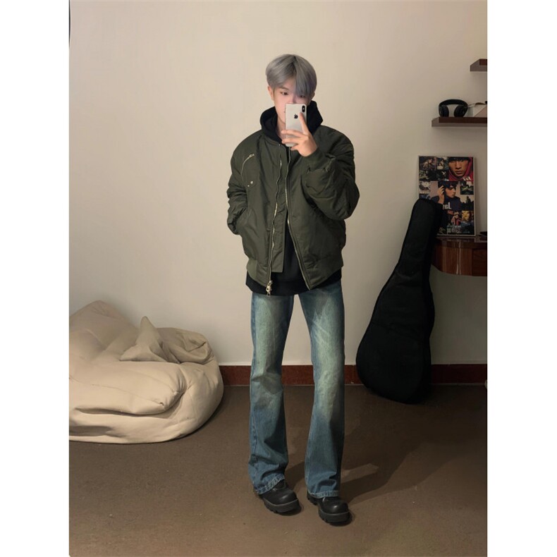 美式复古多口袋加棉棒球服棉衣ZM0140-P90,男装棉衣,星座313A(原308A-2)