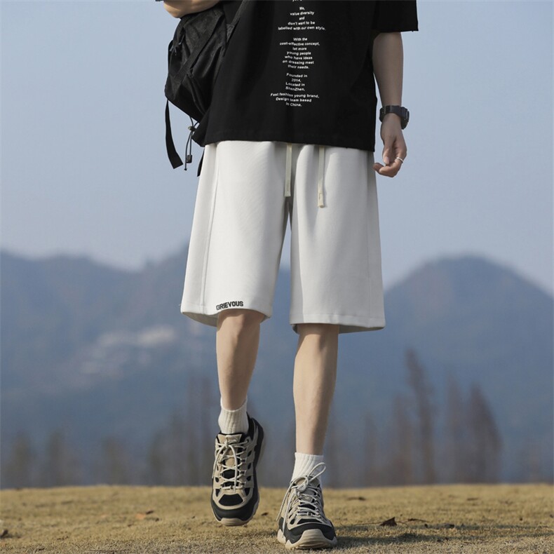 时尚垂感五分卫裤男宽松弹力华棉直筒短裤XD1716特批29,男装休闲裤,星座718