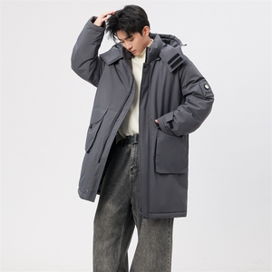 自家图有视频 中长款棉服连帽登山情侣聚热保暖工装棉衣M2573p110图片