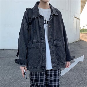 爆爆爆2022港风宽松男士牛仔夹克情侣百搭潮流外套JK995-P60,男装夹克,星座1103-3