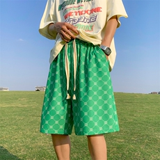 夏季新品多色休闲百搭满印轻薄舒适休闲五分冰丝裤DK280特批17，男装休闲裤，星座718-1
