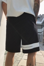 1港风原创店主大码M-5XL街拍英伦原宿嘻哈五分短裤男7585F35控49，男装牛仔裤，星座226-2